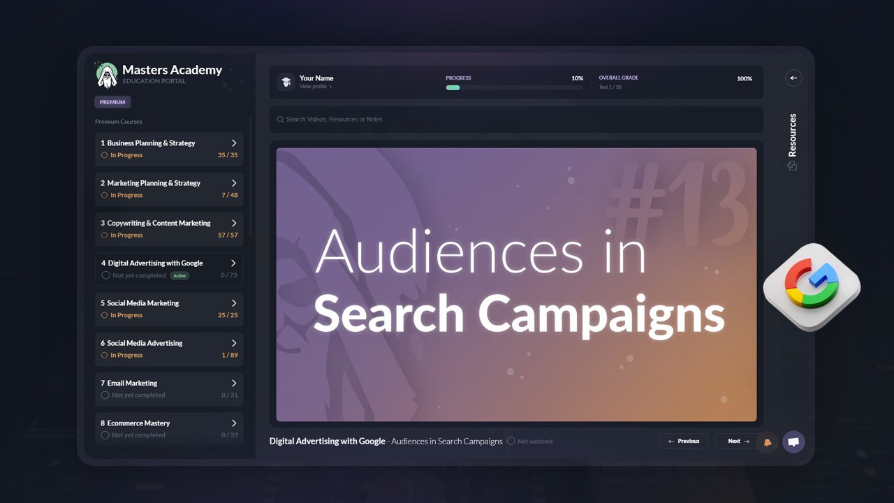 Google Ads Beginner to Advanced Masterclass
