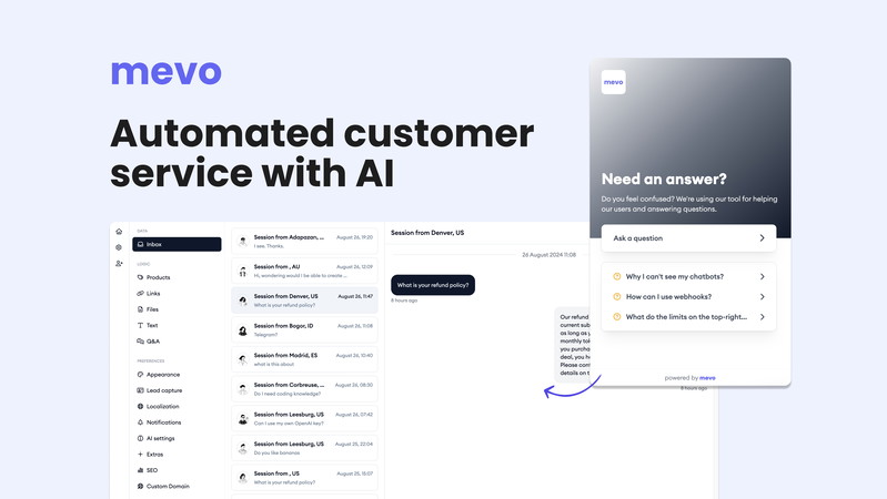 mevo: all-in-one chatbot solution