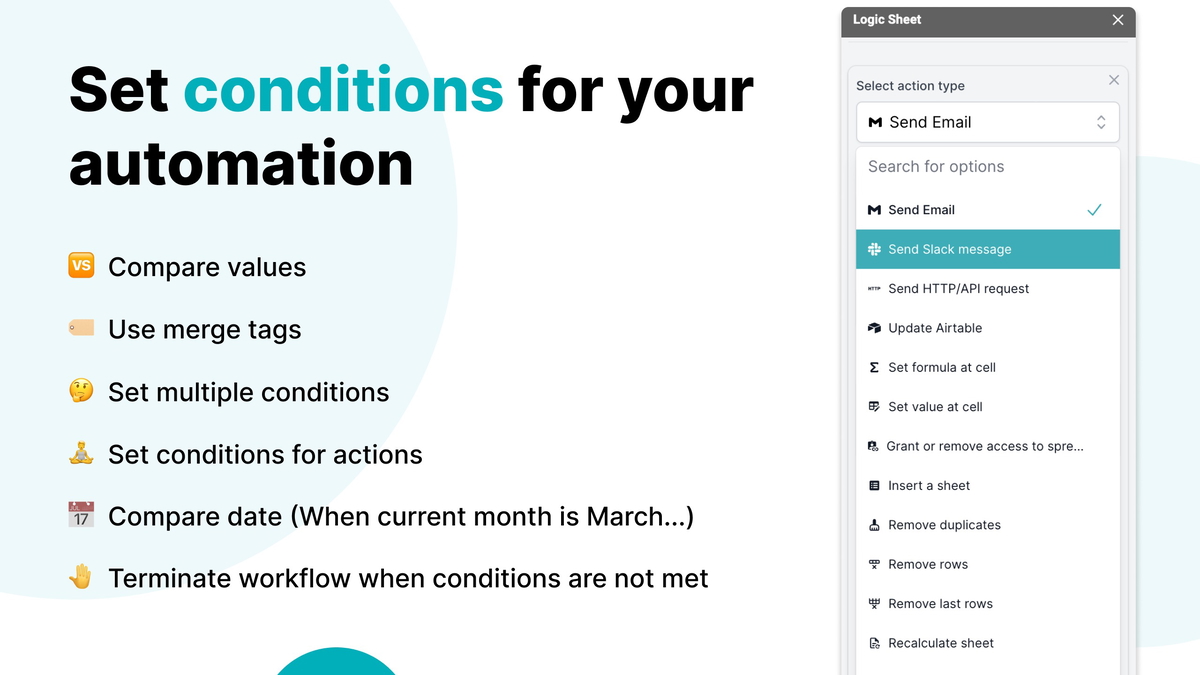 Run automations conditionally.
