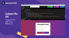 Real time visualize HTML, CSS, JS. Add more libraries on the fly! thumbnail
