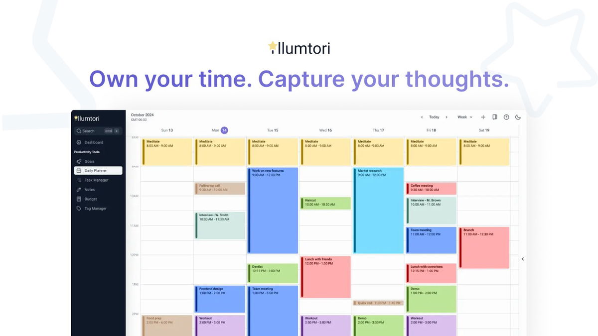 Take control of your schedule and never miss a beat.