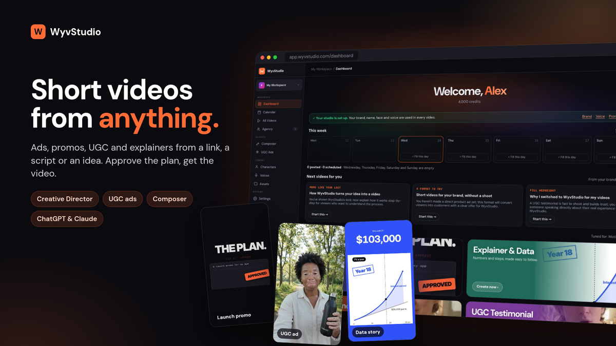Stay on brand, publish everywhere, and create from ChatGPT or Claude