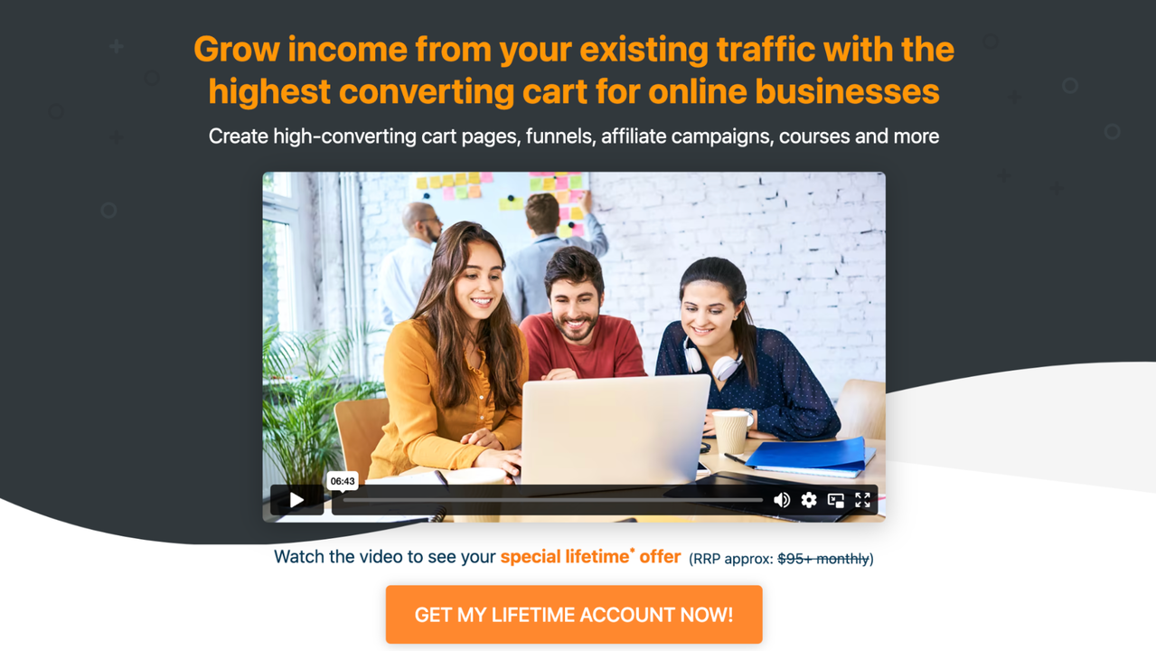 ThriveCart homepage