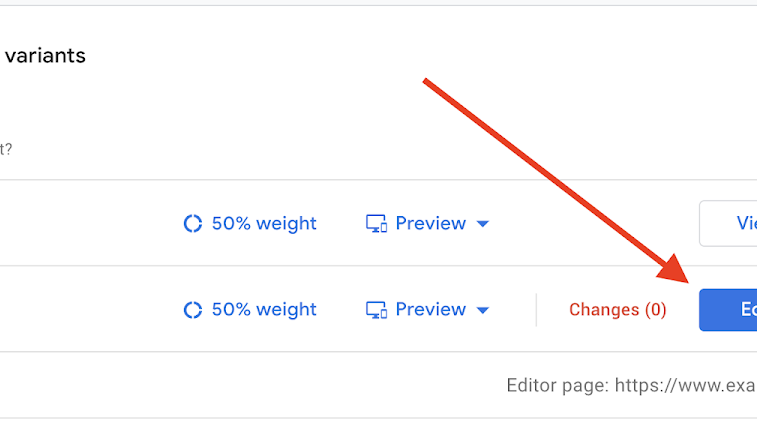 Launch visual editor