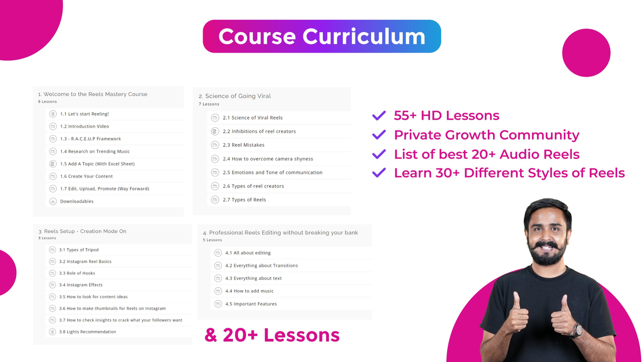 Instagram Reels Course - Complete Course with 55+ HD Videos