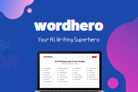 AppSumo's List of Tools for Writers 7 WordHero - AI Content Writer