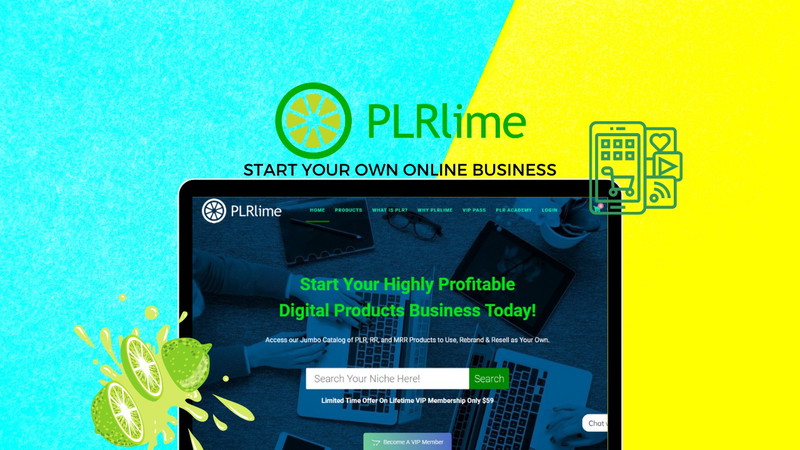 PLRLIME- Digital Products With Resell Rights