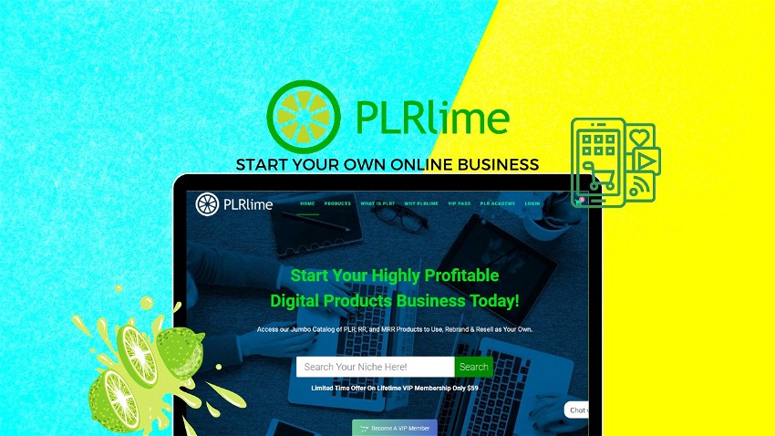 PLRLIME- Digital Products With Resell Rights
