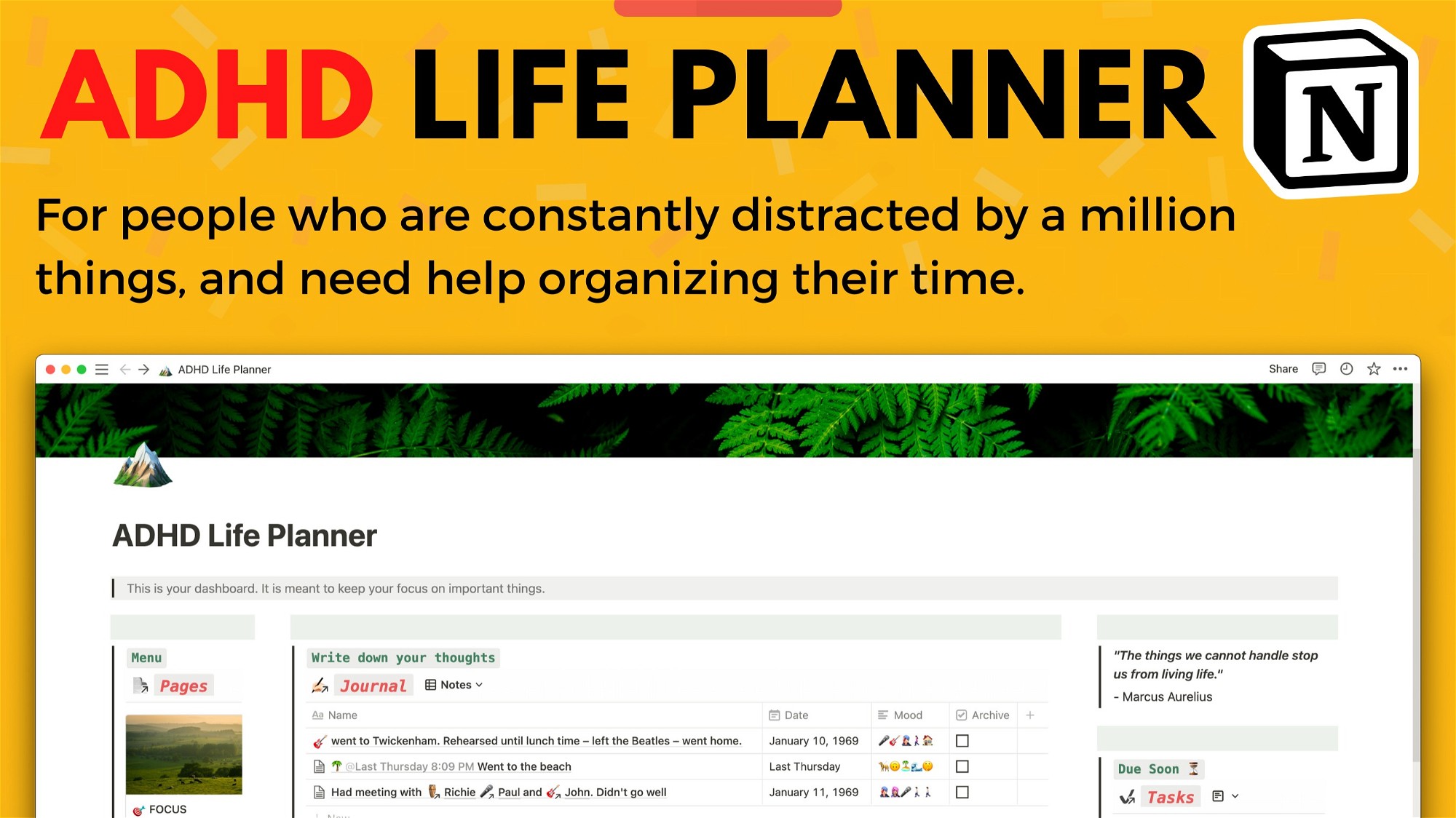 AppSumo Deal for ADHD Planner - Ultimate Minimalist Digital Journal