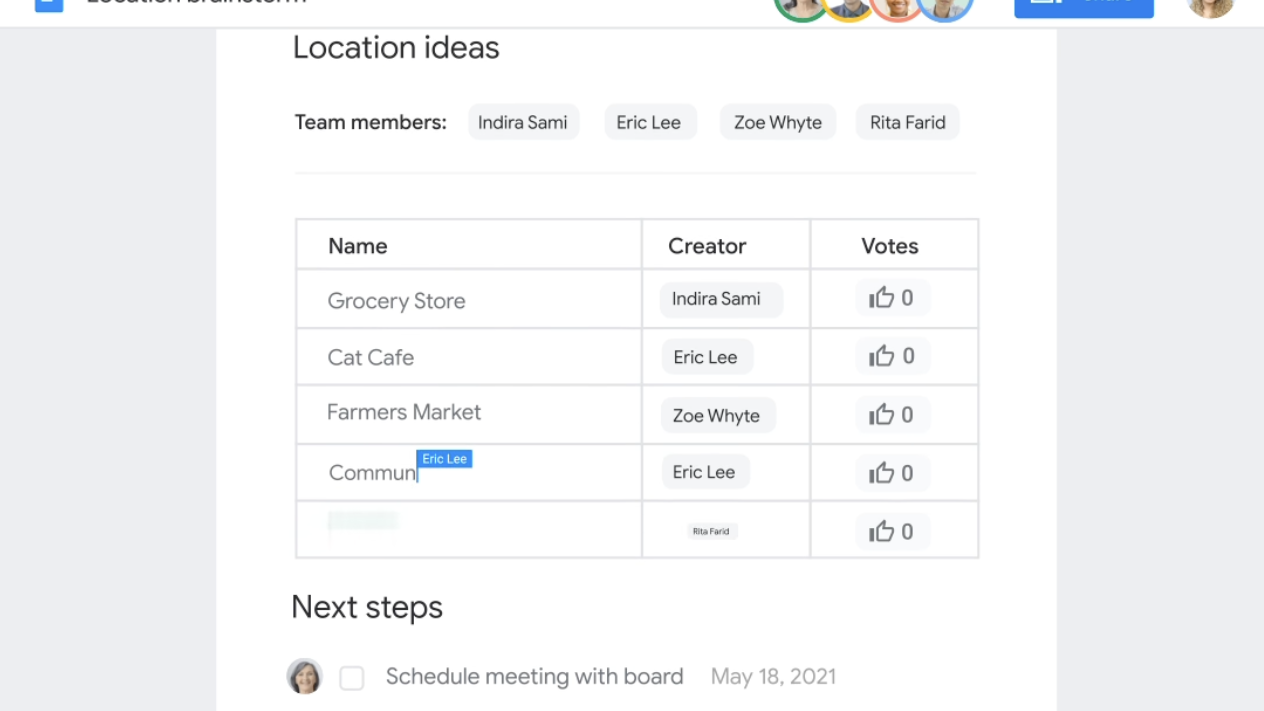 Create and collaborate on Docs