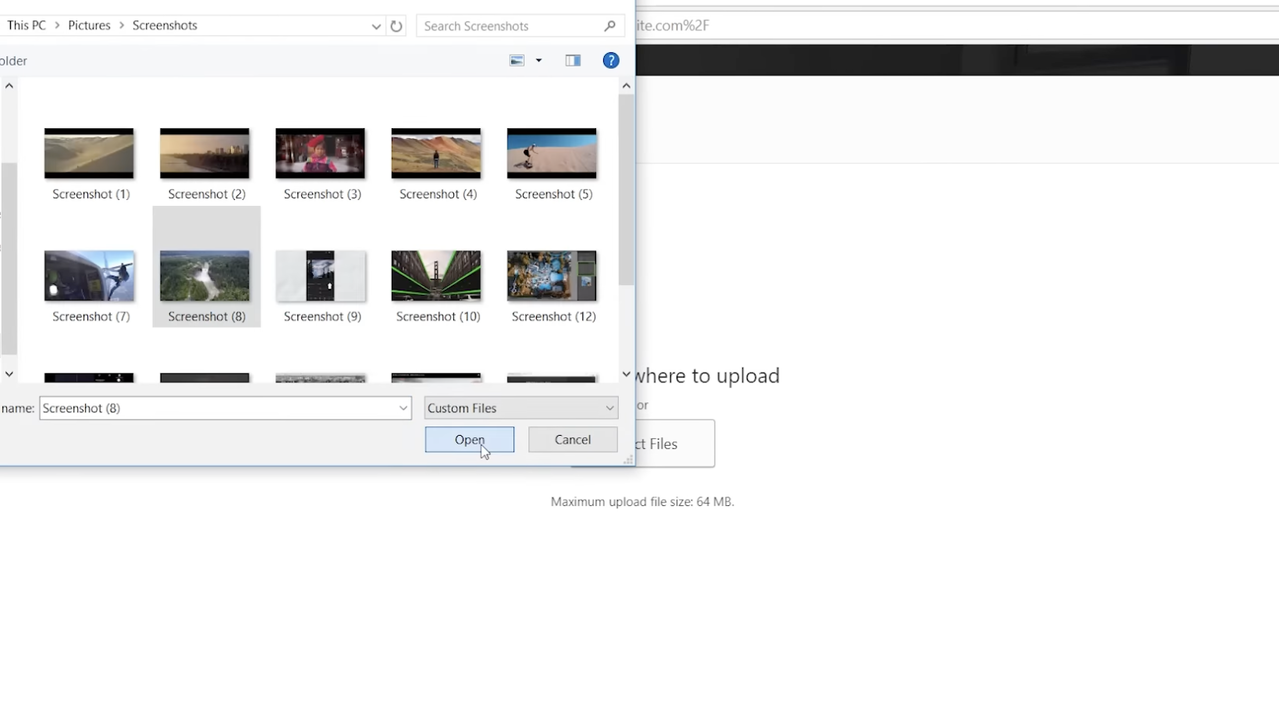 Easily upload files from your computer