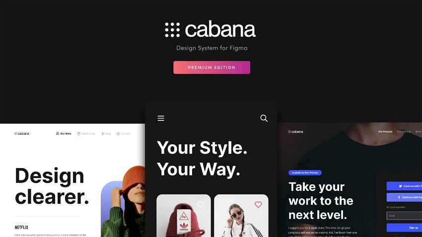 Cabana - Figma UI Kit & Design System (Premium Edition)