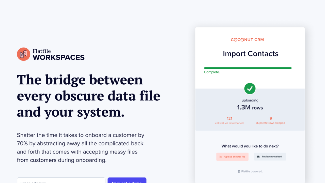 Flatfile homepage