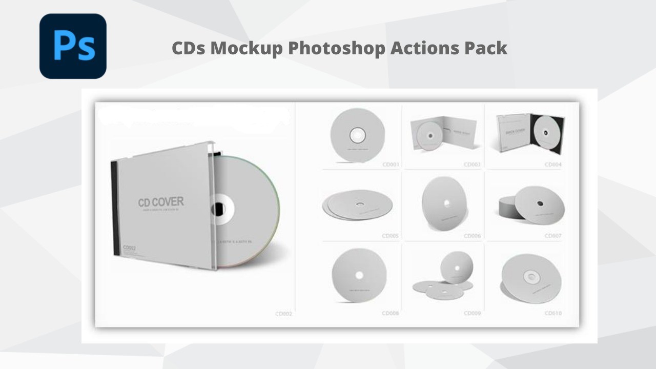 AppSumo Deal for CDs Mockup Photoshop Actions Pack