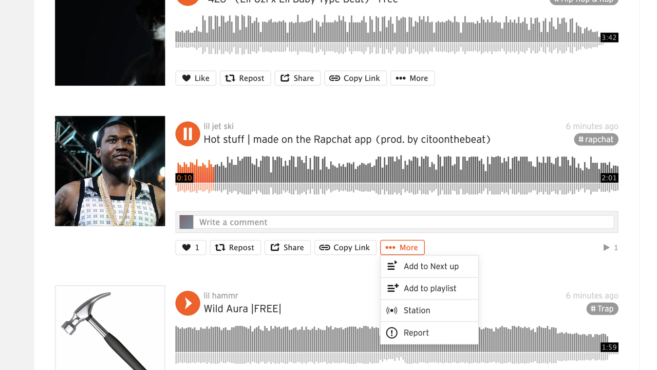 Seamlessly listen to songs and add them to your playlists