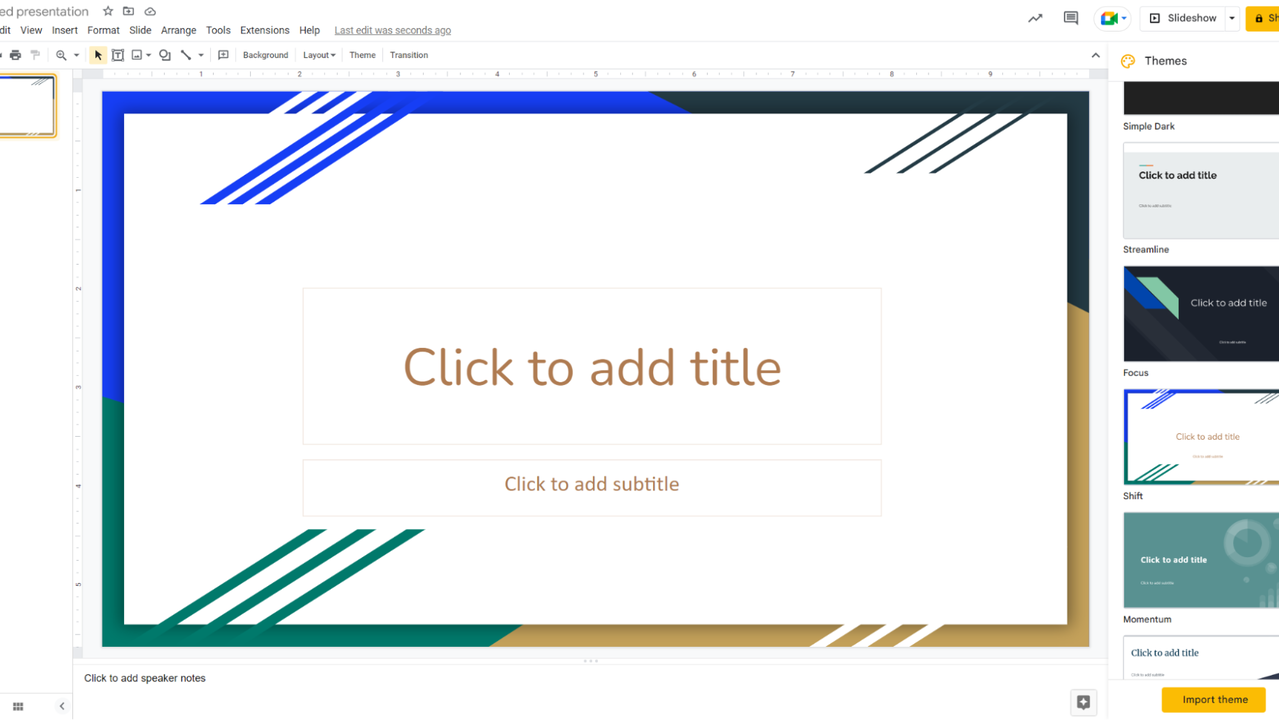 Select theme