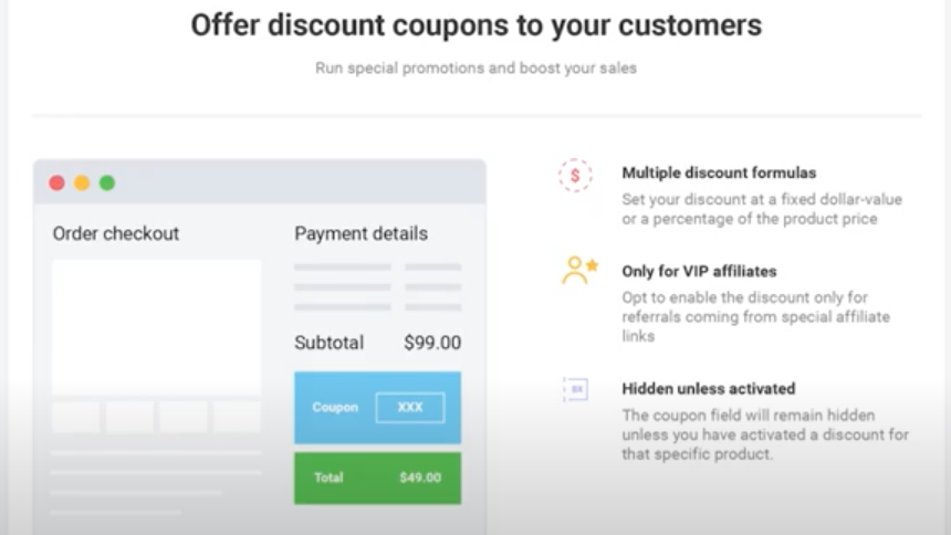 Create discount codes to encourage purchases