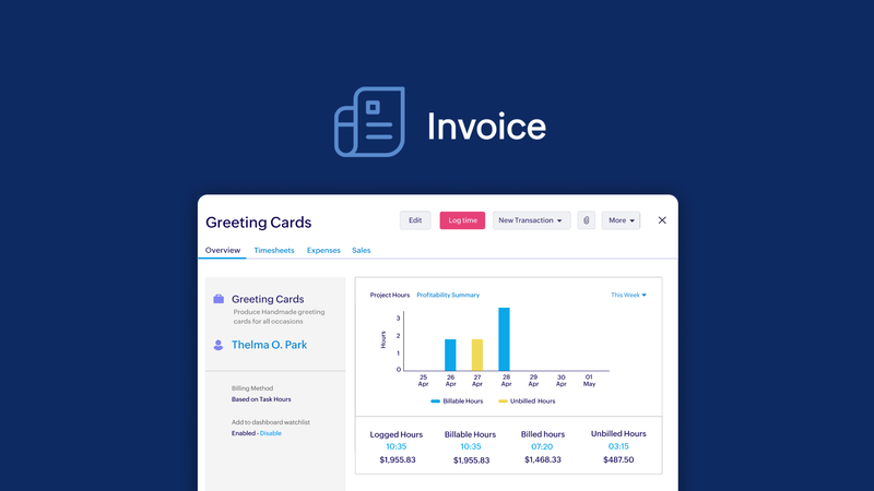 Zoho Invoice