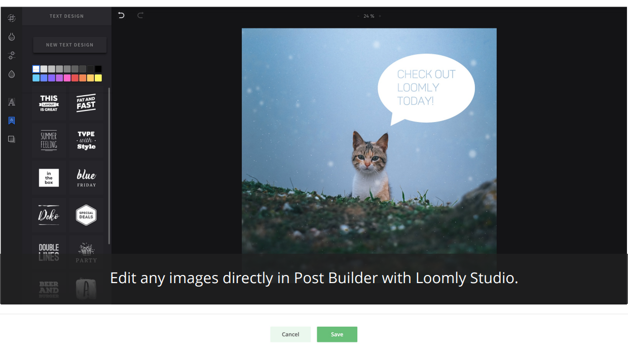 Edit images directly