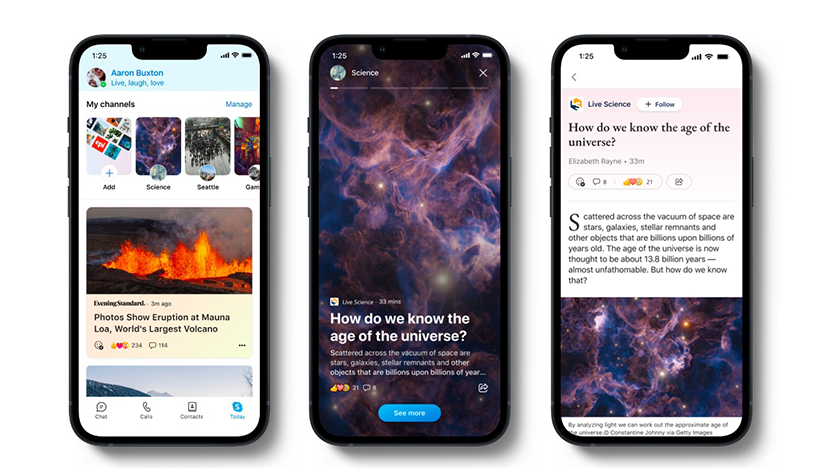 Read and share personalized articles on mobile