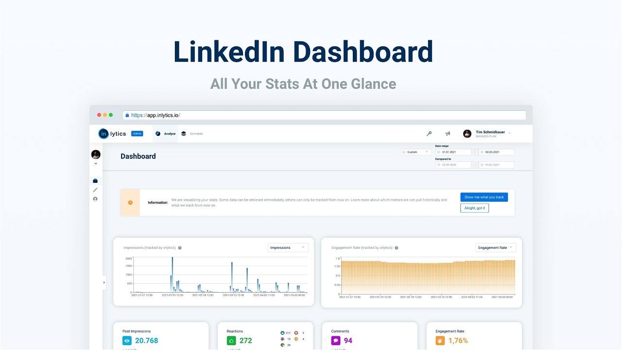 inlytics.io - LinkedIn Analytics Tool for Personal Profiles