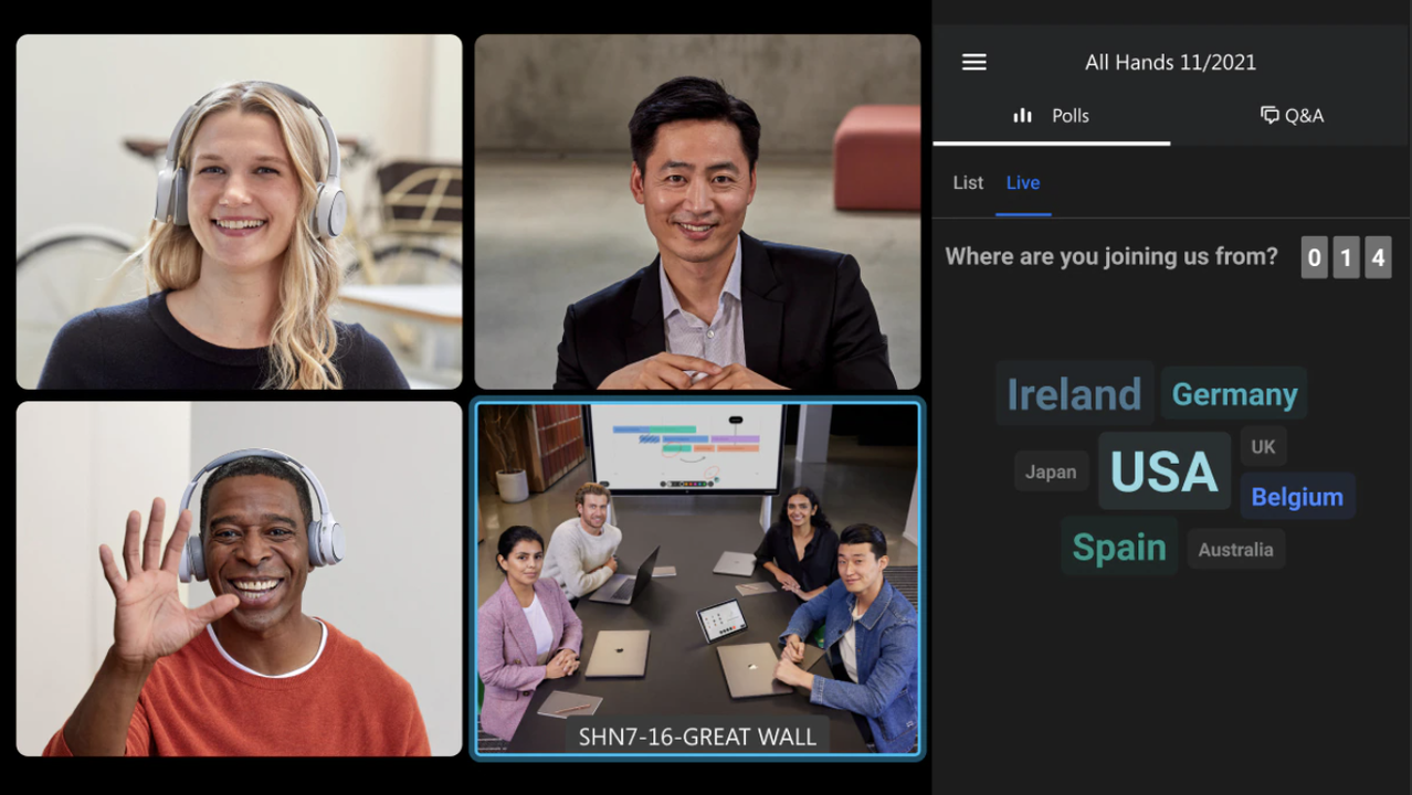 WebEx real-time polling and Q&A sessions