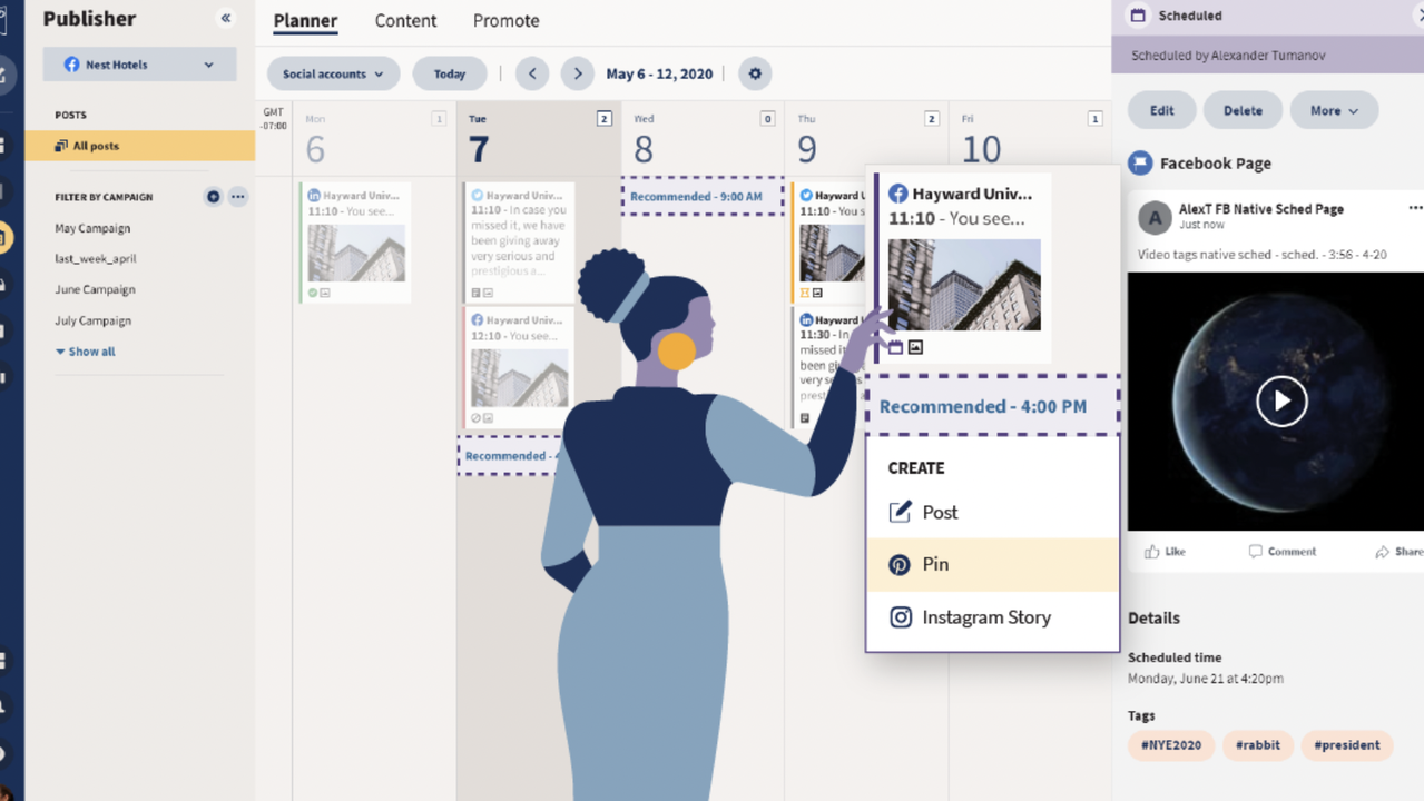 Hootsuite Publisher