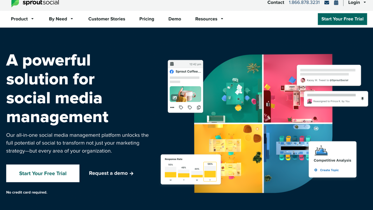 Sprout Socail homepage