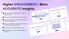 Drive engagement and gather actionable insights with interactive quizzes, surveys, and forms. thumbnail