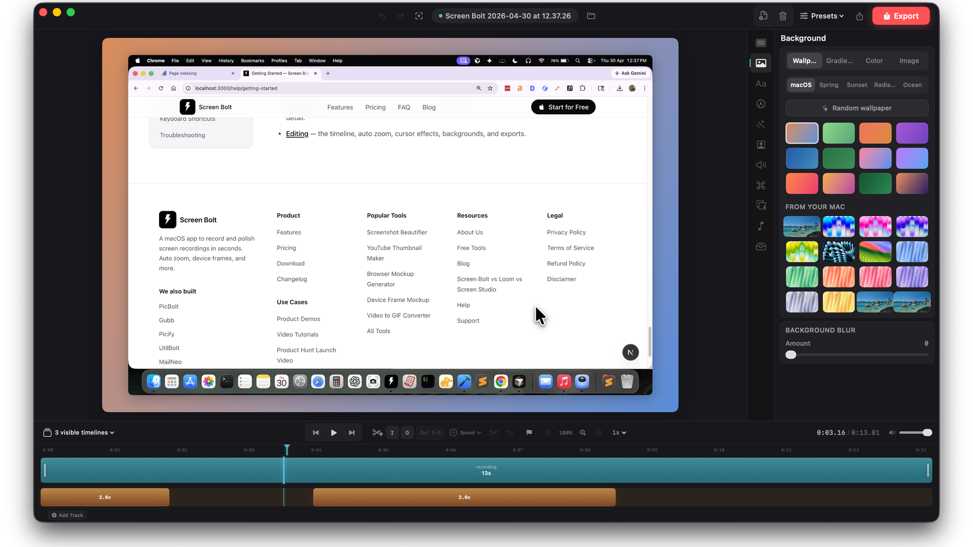 Screenbolt feature #4