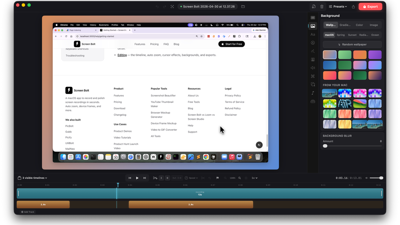 Screenbolt feature #4
