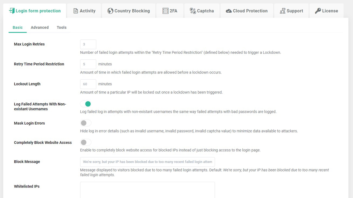 In-line help and default options at your fingertips
