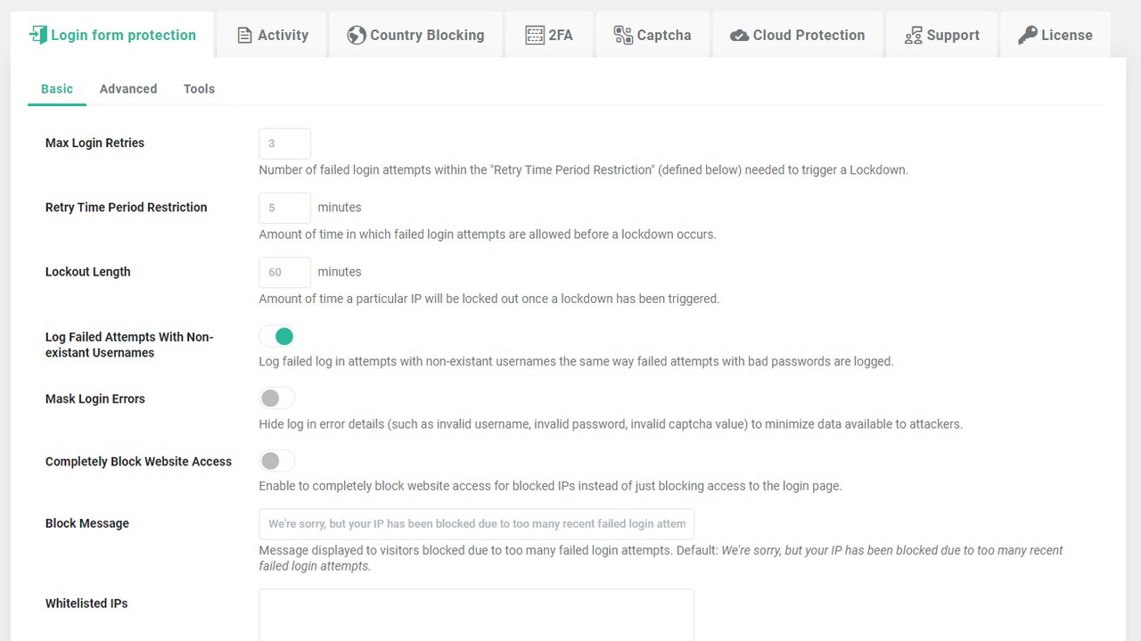 In-line help and default options at your fingertips