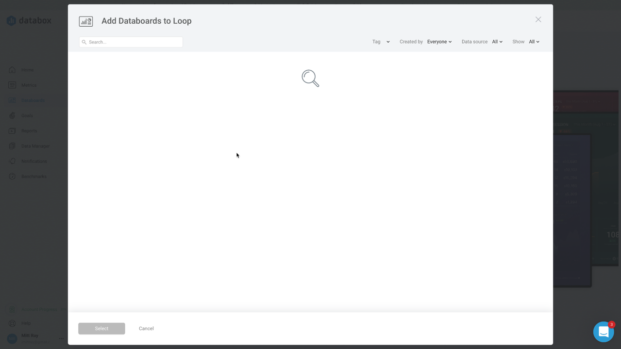 Add Databoards and Loop them