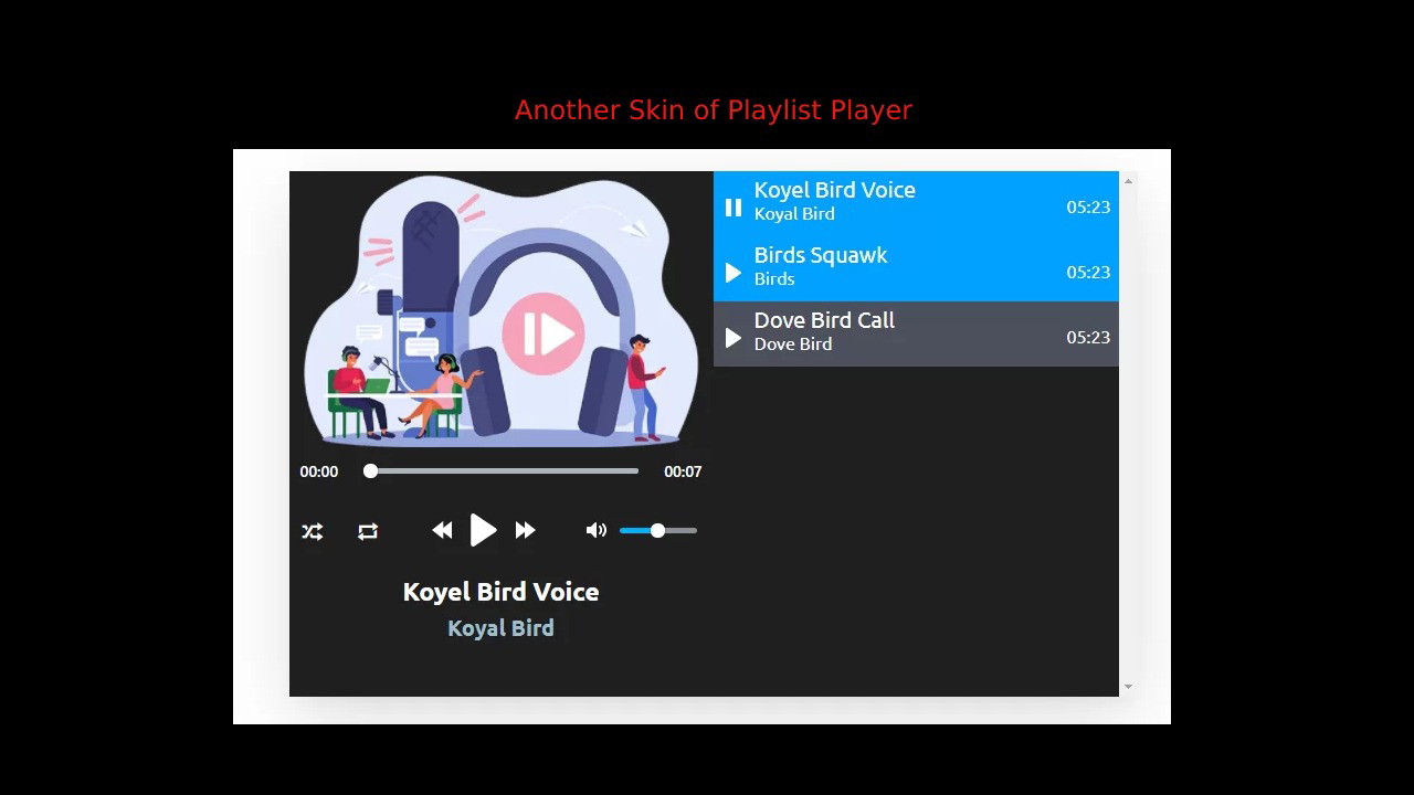 HTML5 Audio Player PRO