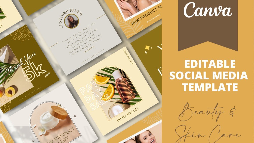 AppSumo Deal for Canva Templates - Beauty & Skin Care Pack 2