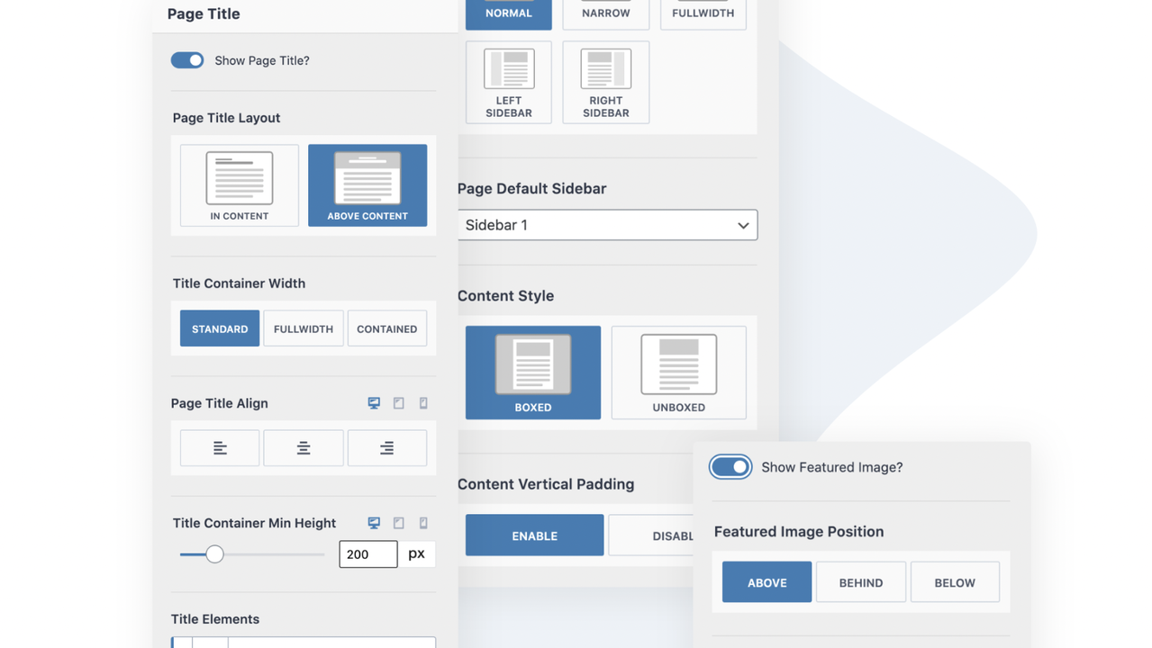 Choose and edit your website layout