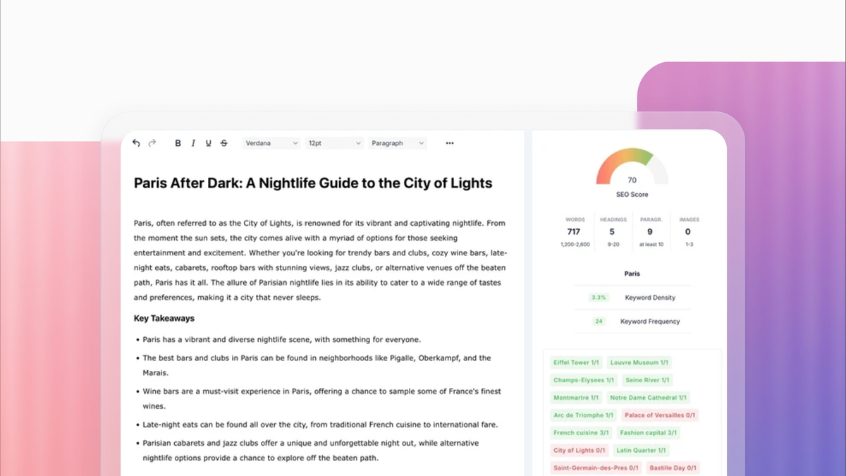Semantic NLP Editor