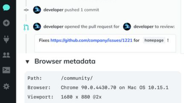View browser metadata