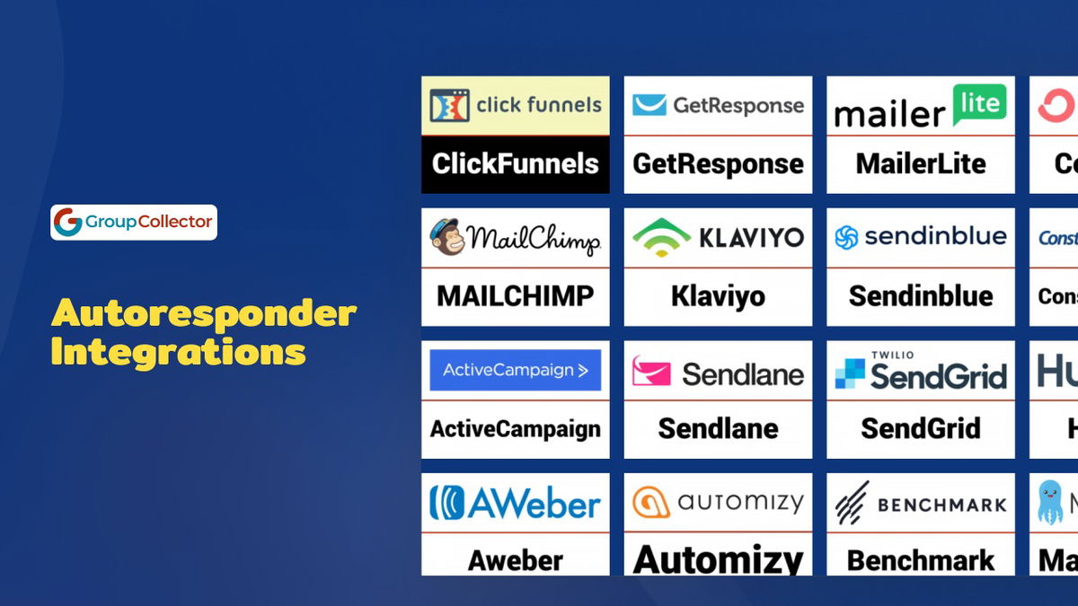 Attach your favorite email marketing software to instantly add member's email and name to autoresponder.