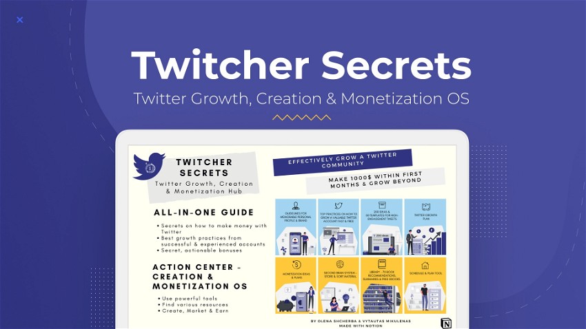 Twitcher Secrets - Twitter Growth, Creation & Monetization OS