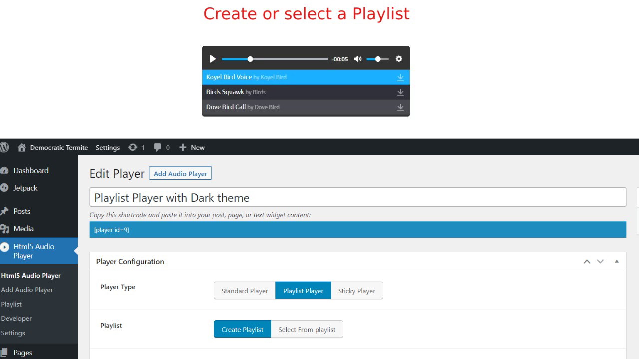 HTML5 Audio Player PRO