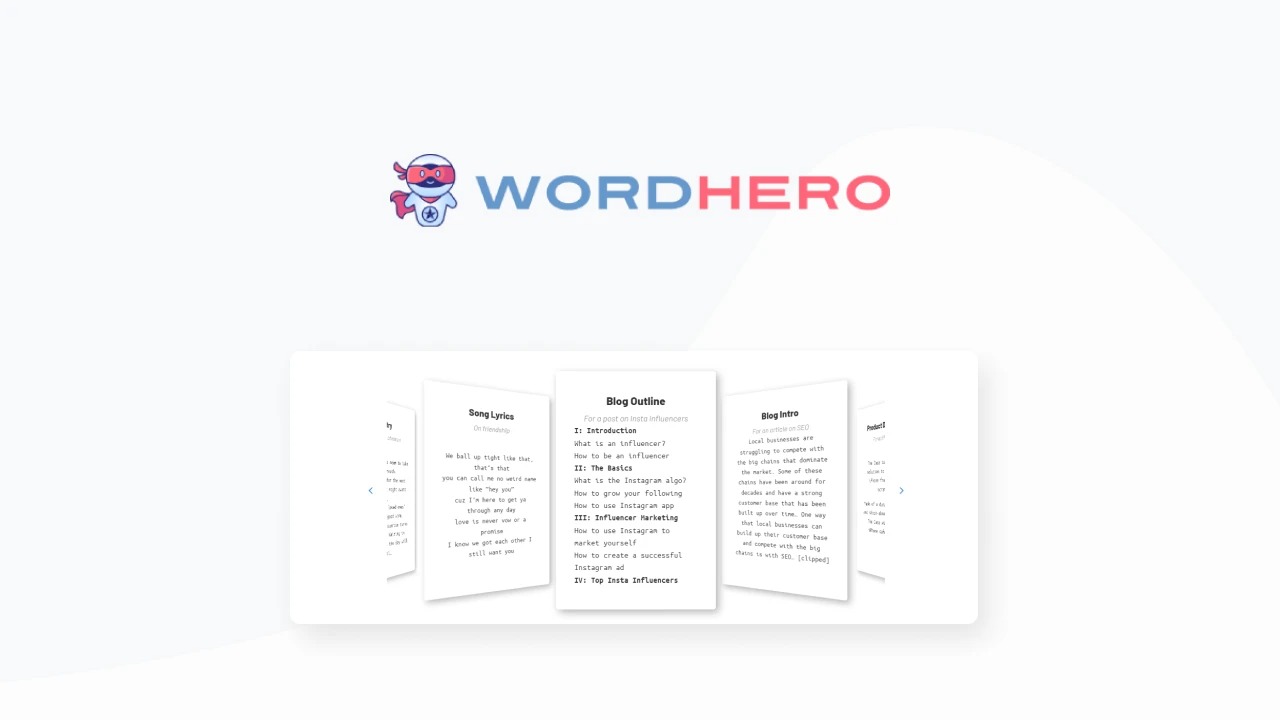 WordHero - AI Content Writer | AppSumo