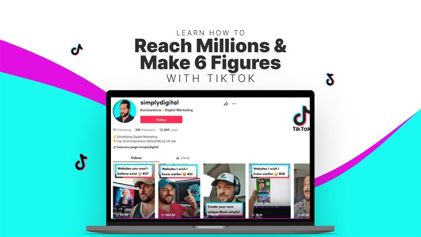 Learn How To Reach Millions & Make 6 Figures with TikTok!