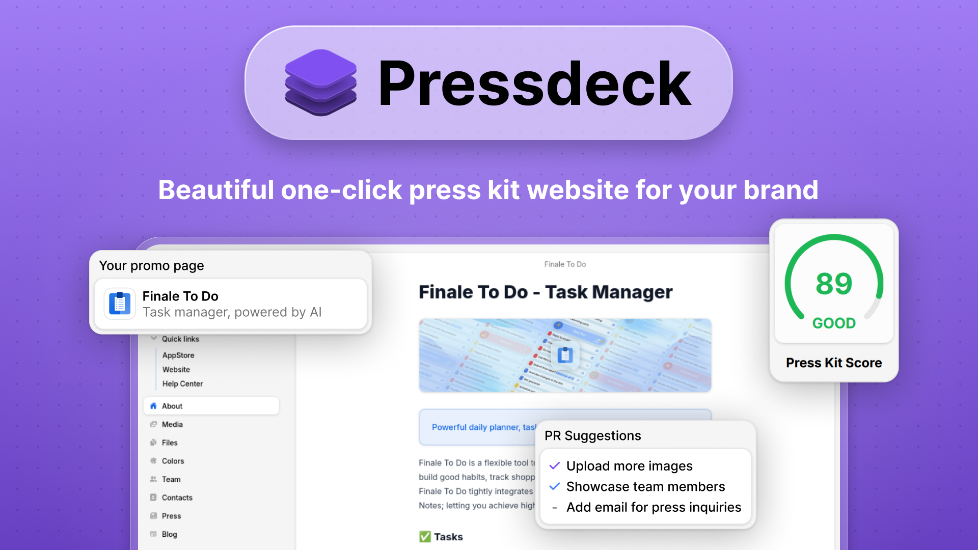 Pressdeck