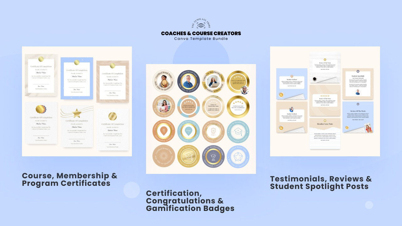 Coaches Course Creators Canva Template Bundle AppSumo