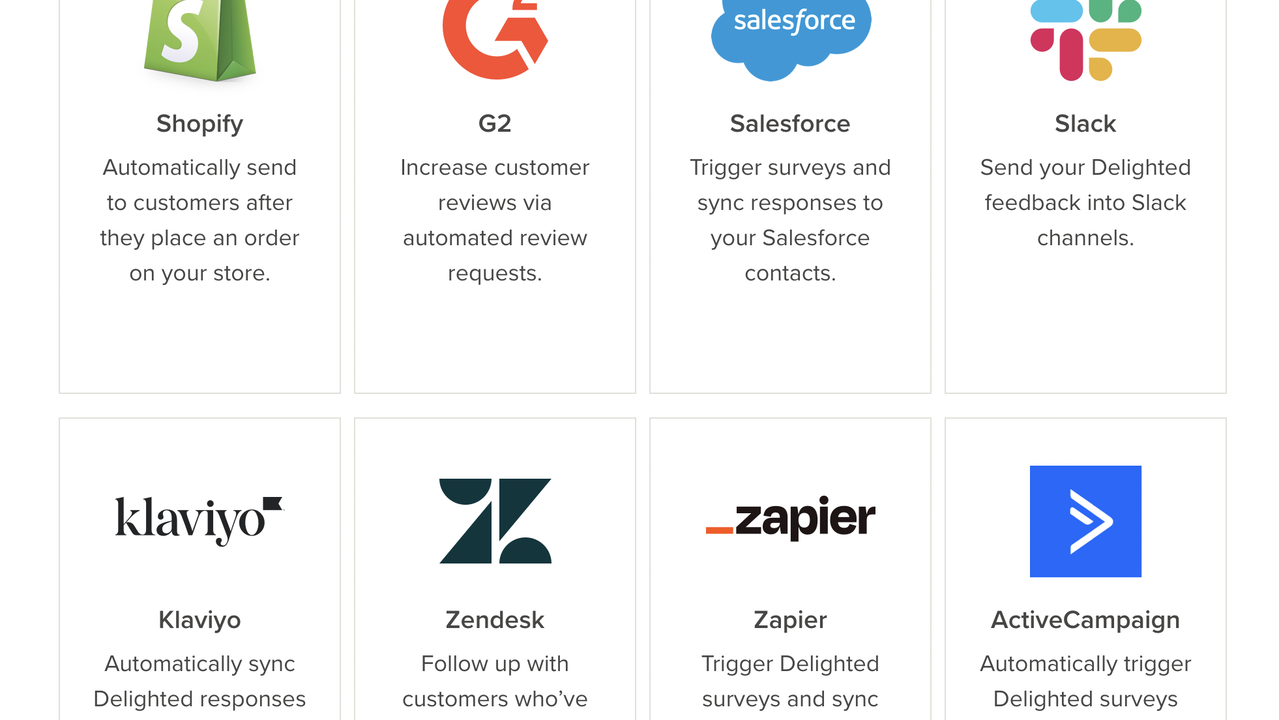 Integrate Delighted with your favorite tools