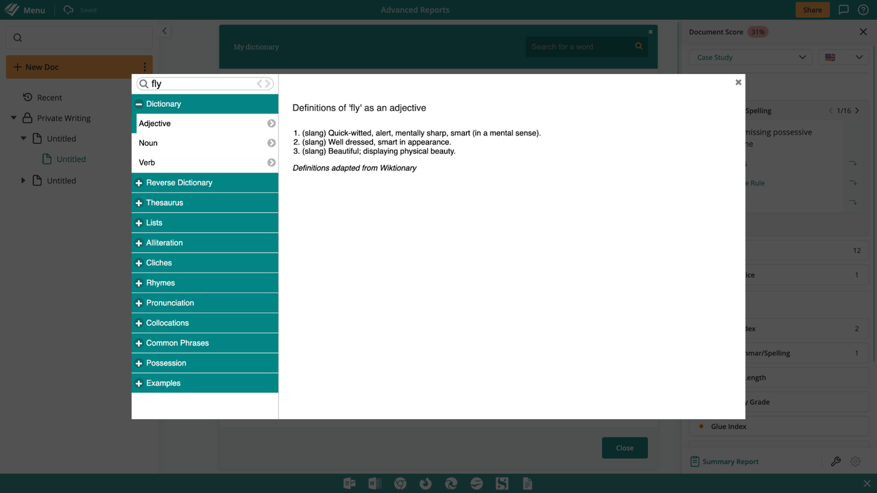 Use the word explorer to find definitions and synonyms