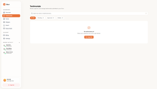 Testimonial management dashboard for reviewing, approving, and organizing customer feedback. thumbnail