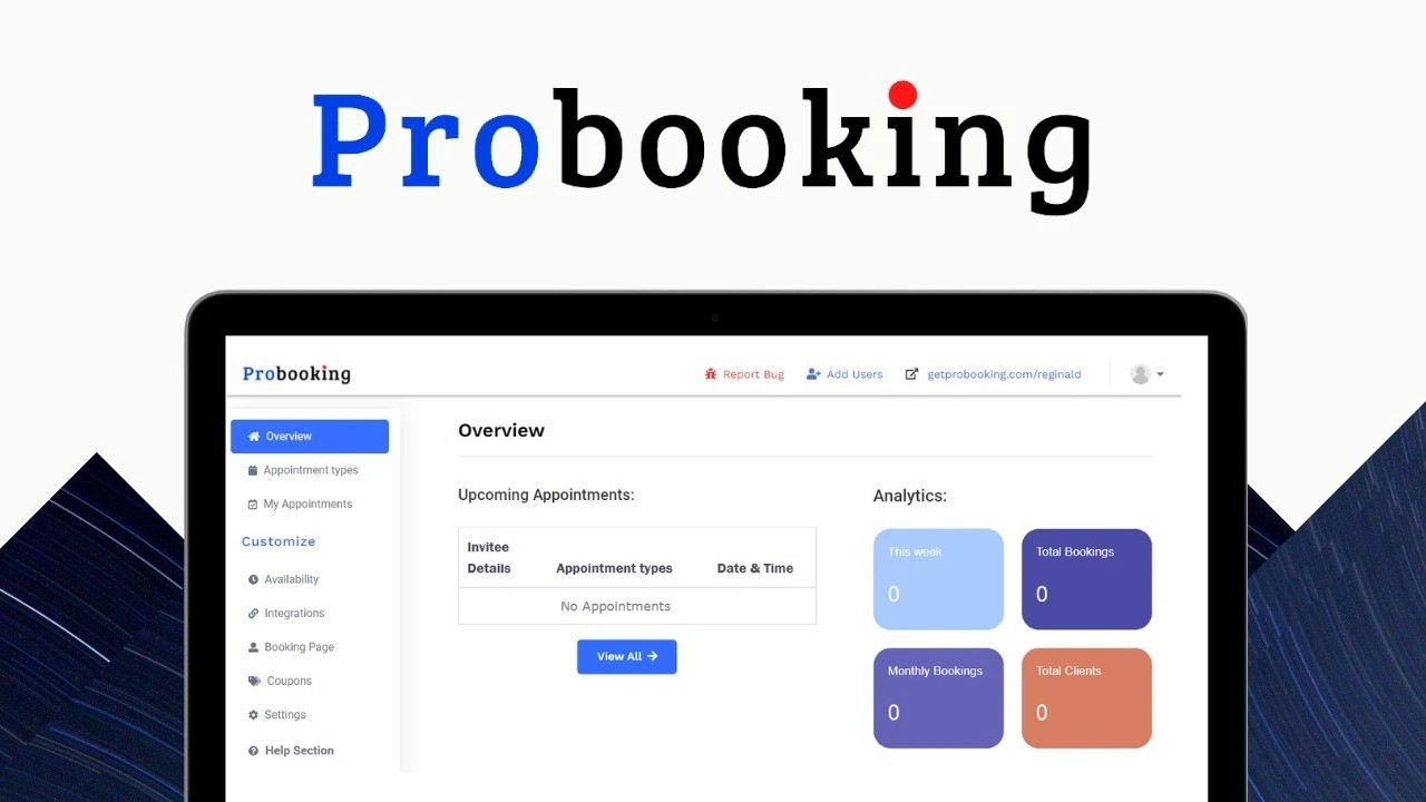 Probooking 2.0 Lifetime Deal-Pay Once & Never Again!